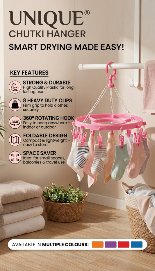 Unique Chutki Hanger Smart Drying Hanger