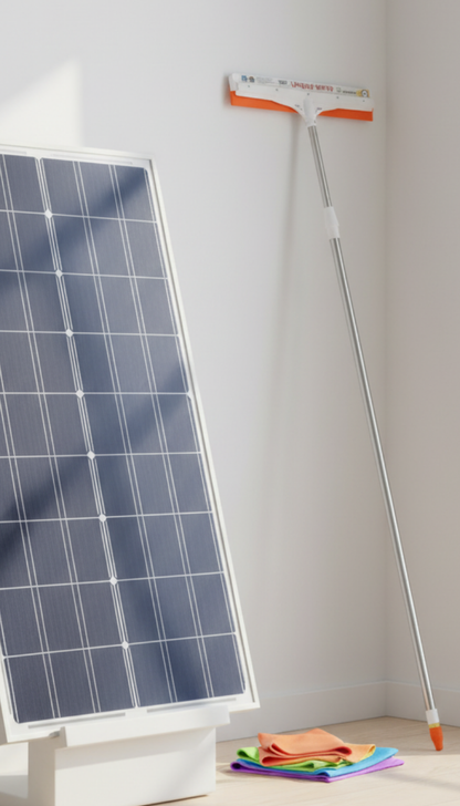 Solar panel wiper