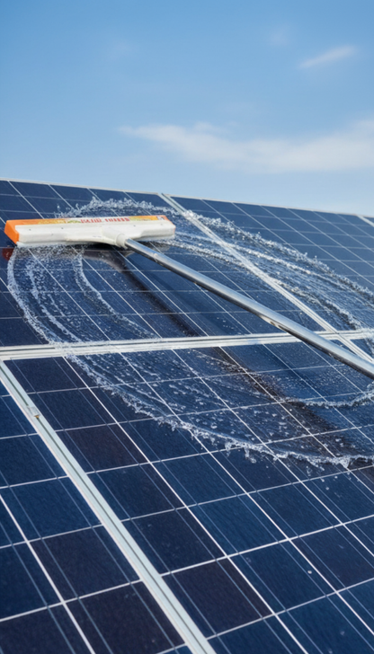 Solar panel wiper