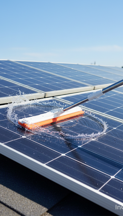 Solar panel wiper
