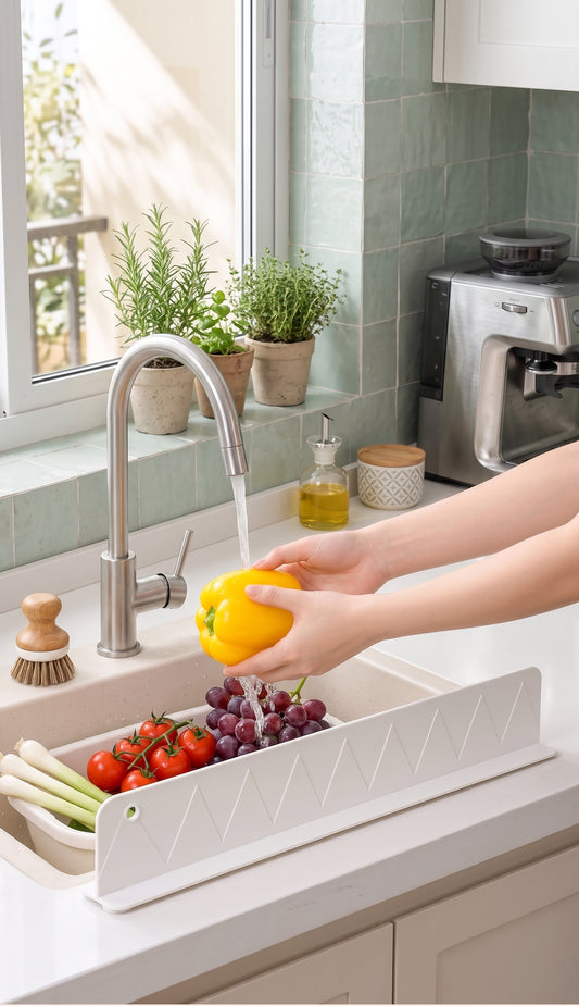 Silicone Sink Splash Guard – Kitchen Counter Protector