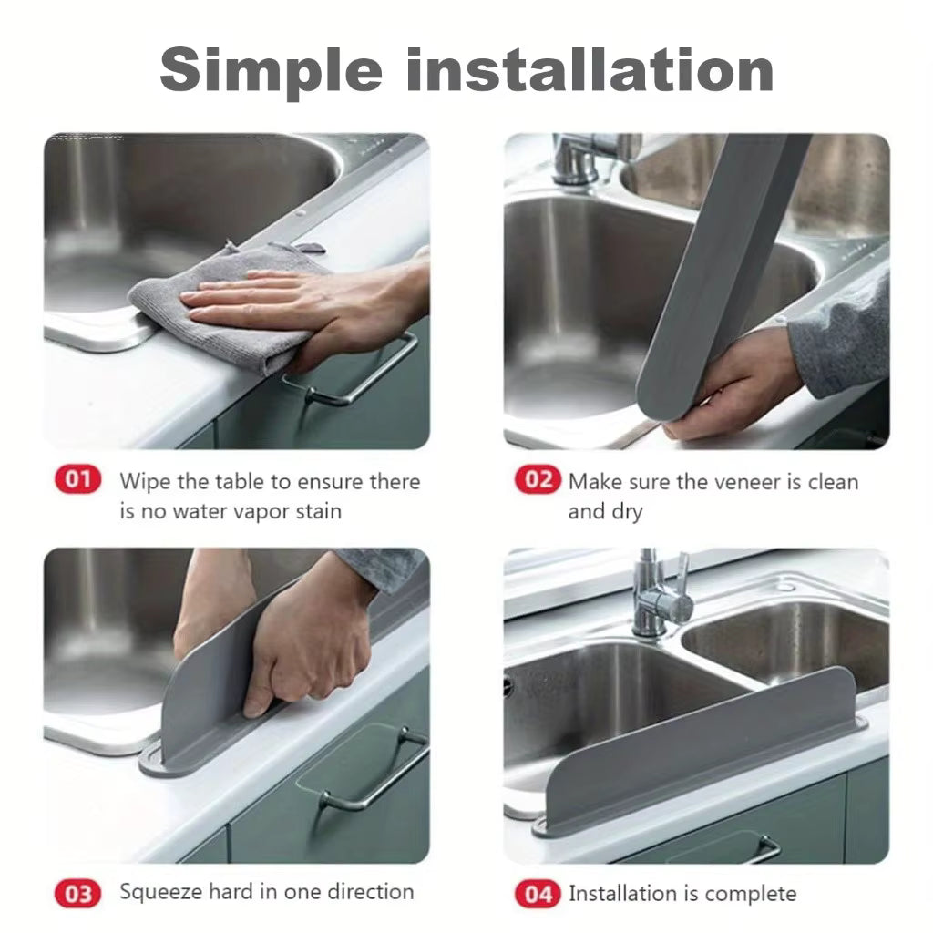 Silicone Sink Splash Guard – Kitchen Counter Protector