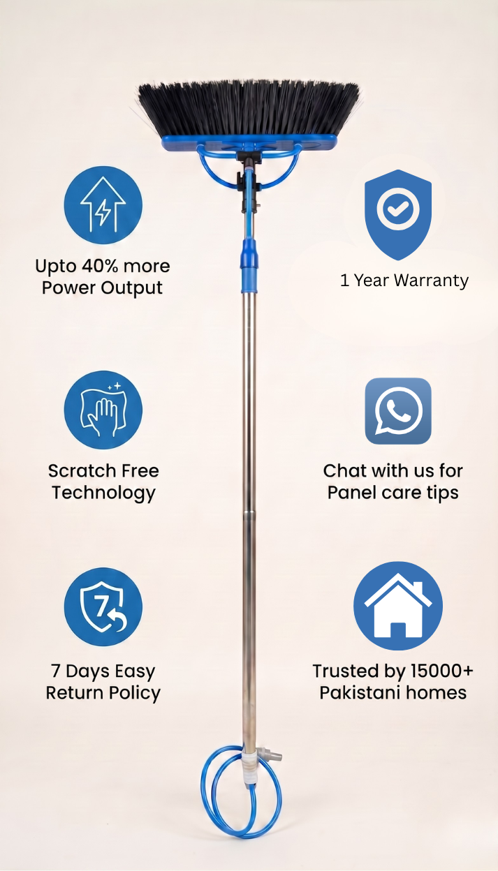 Solar Panel Cleaning Brush With Water Flow System in Pakistan